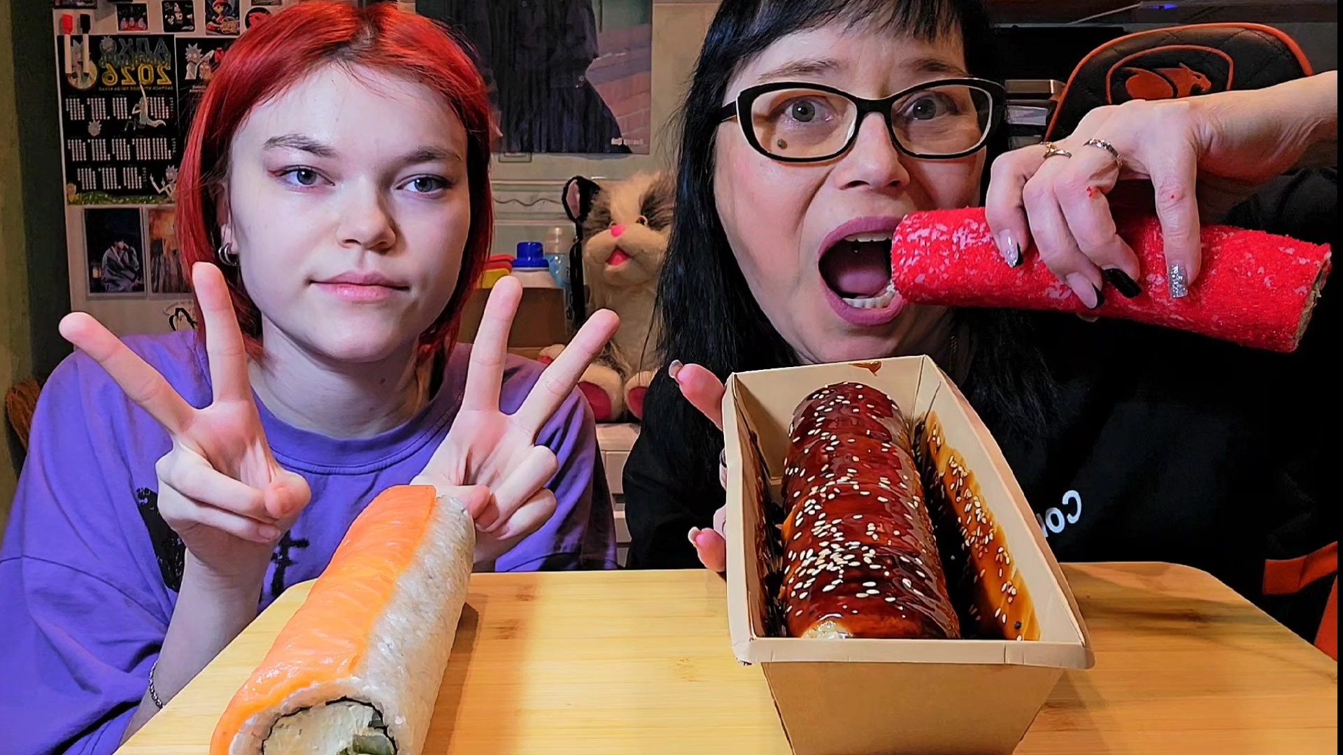 Мукбанг | Роллы целиком. Тренд | Обжор Асмр