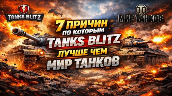 ТОП 7 ПРИЧИН, ПО КОТОРЫМ TANKS BLITZ ЛУЧШЕ, ЧЕМ ББ! ► TANKS BLITZ VS МИР ТАНКОВ!