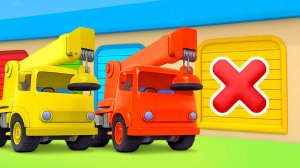 Машинки Помощники строят гараж 🏗️ |  Видео для малышей