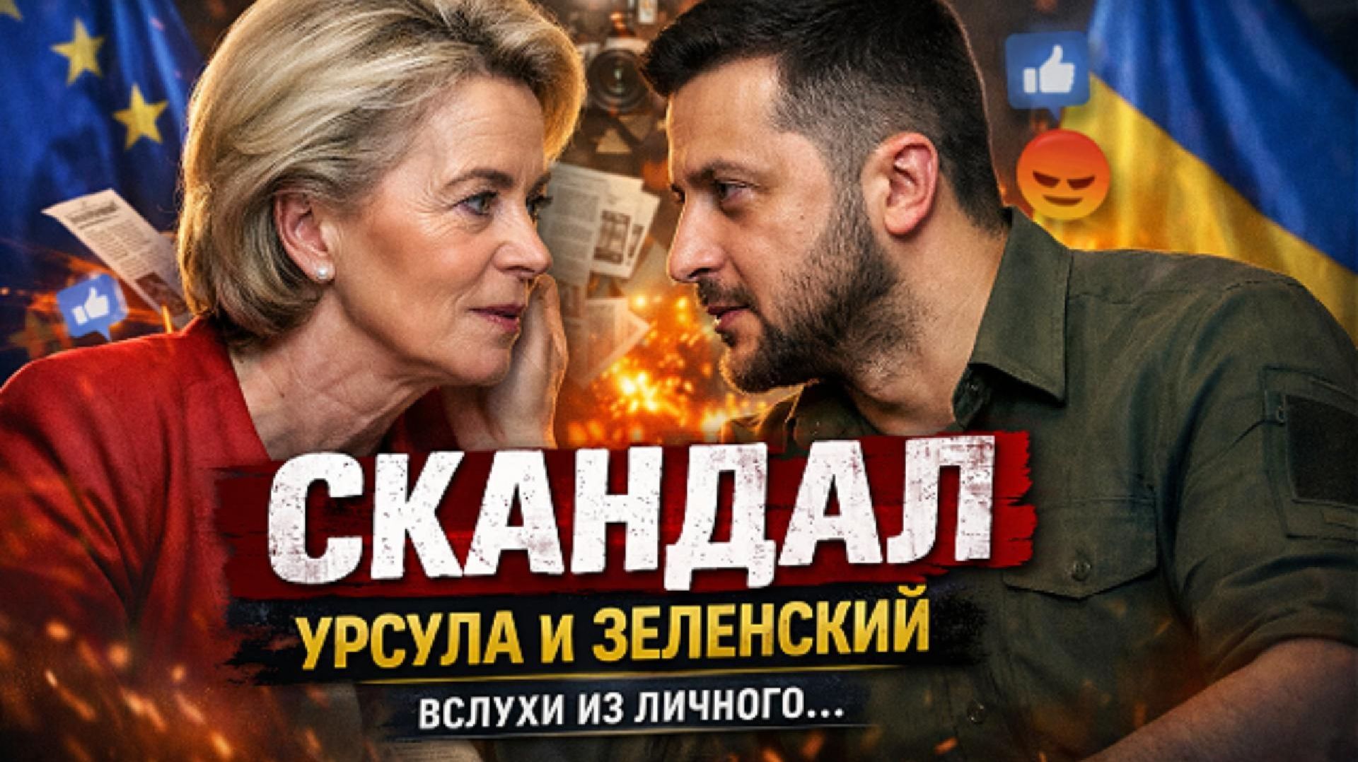 Урсула доигралась? Скандал вокруг Зеленского взорвал Европу смотреть онлайн