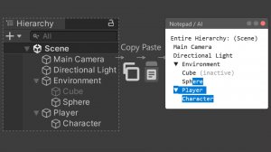 Asset Unity - Copy as Text: Hierarchy & Inspector (Lite) (Копировать текст: Иерархия и инспектор)