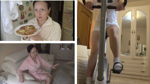 Конец января 2026 г. Оладьи из мороженых кабачков. Велотренировка. Выбираю обувницу в новый домик.