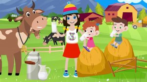 Как говорят домашние животные - Голоса домашних животных - Песенки для малышей-Зебра в клеточку