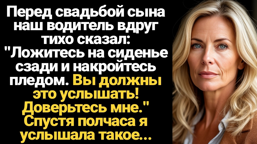 ИСТОРИИ ИЗ ЖИЗНИ/Перед свадьбой сына наш водитель вдруг тихо сказал: "Ложитесь на сиденье сзади и ук смотреть онлайн