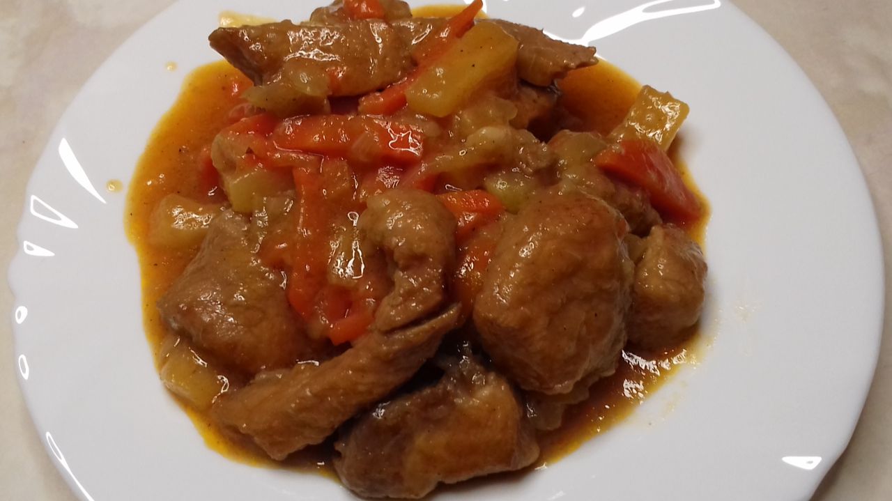 Свинина в кисло-сладком соусе. Бесподобно вкусное и сочное мясо! смотреть онлайн