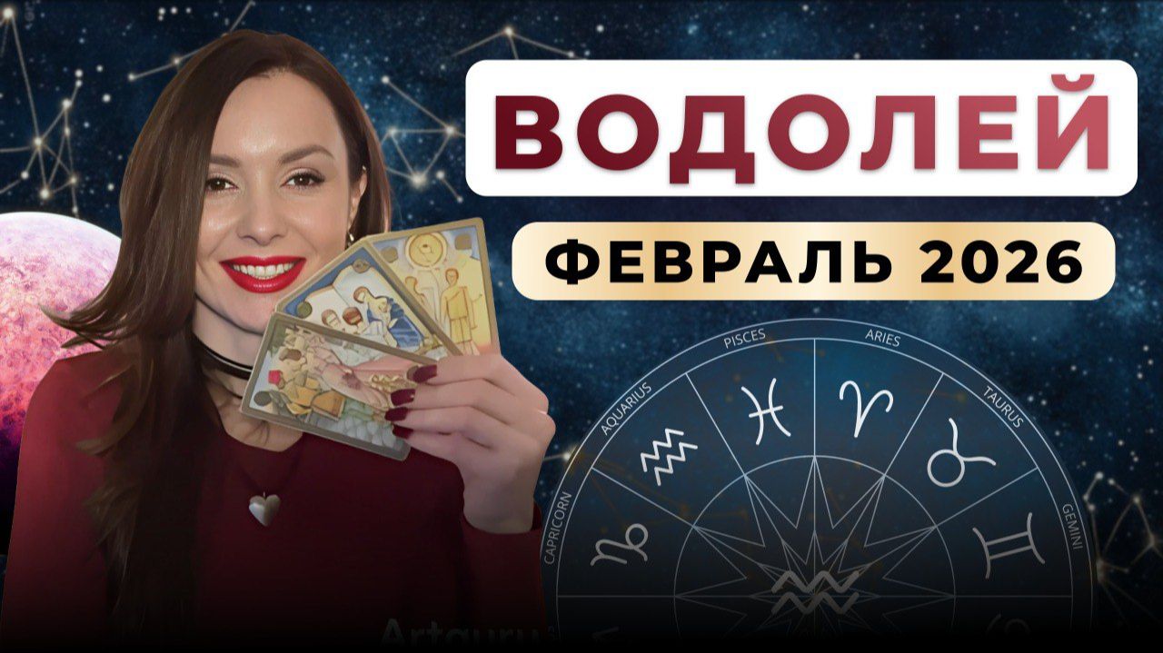 ВОДОЛЕЙ - астрологический прогноз на февраль 2026 смотреть онлайн