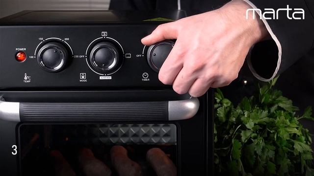 Мини-печь MARTA MT-EO4296A смотреть онлайн