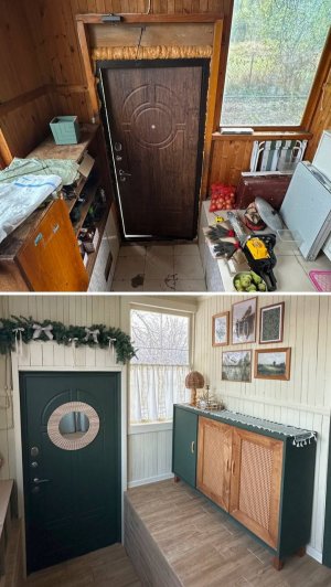 Ремонт прихожей за 60 секунд. Из кошмара в мечту.