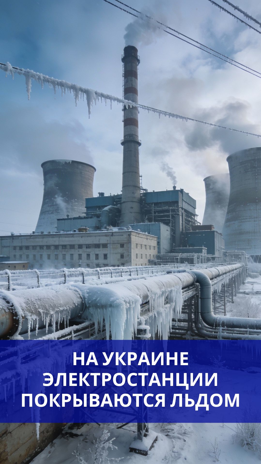 ДТЭК решила показать новые кадры с замёрзшей ТЭЦ после ударов ВС России