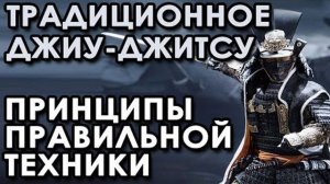 Традиционное Джиу-джитсу: принципы ПРАВИЛЬНОЙ техники.