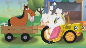 Мультики Для Детей, Ездим По Полям Весело Под Песенки