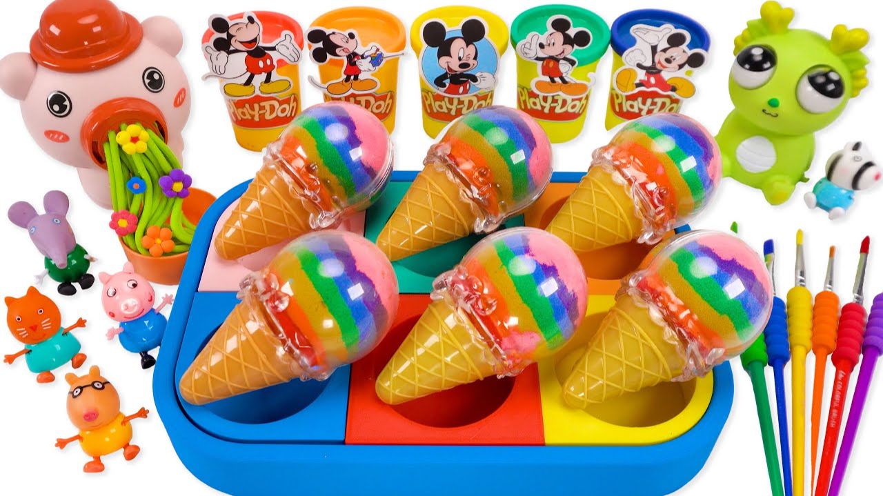 ИГРАЕМ С ЦВЕТНЫМ КИНЕТИЧЕСКИМ ПЕСКОМ СВИНКОЙ ПЕППОЙ ВИДЕО МУЛЬТИКИ ДЛЯ ДЕТЕЙ КАНАЛ ИГРАЛКИ-ЗАЛИПАЛКИ смотреть онлайн