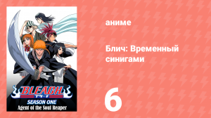Блич: Временный синигами 6 серия (аниме-сериал, 2004)