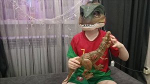 Тираннозавр Рекс с раной Jurassic World от Mattel 🦖