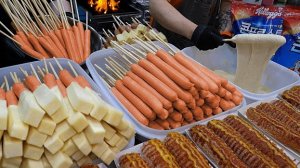 королевский хот-дог сыром из Кореи