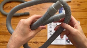 Как надеть наконечник НШСМ на шланг для слива от стиральной машины?