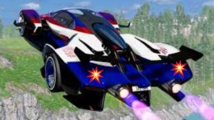 BeamNG Drive - Эпичные высокоскоростные прыжки на автомобилях