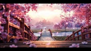 Весенняя атмосфера - Цветущие деревья сакуры