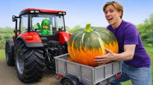 Игрушки герои в Масках на ферме 🚜 | Спасаем урожай с игрушечным супер-трактором! | Видео для детей