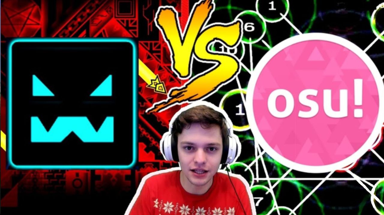 GEOMETRY DASH vs OSU! Батл одних из САМЫХ СЛОЖНЫХ игр в мире! смотреть онлайн