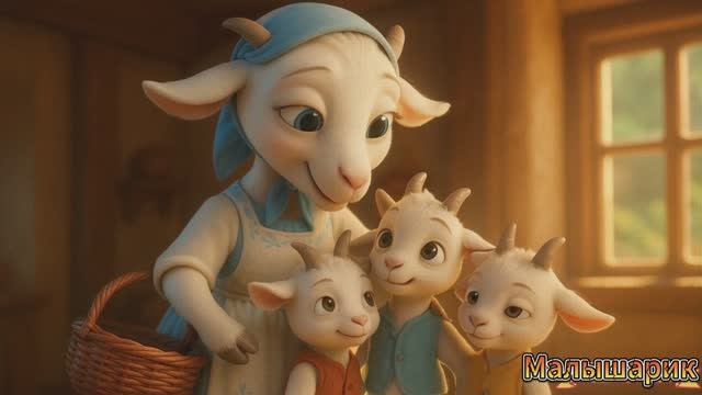 Волк и семеро козлят. Русская народная сказка. Мультик 🎈 смотреть онлайн