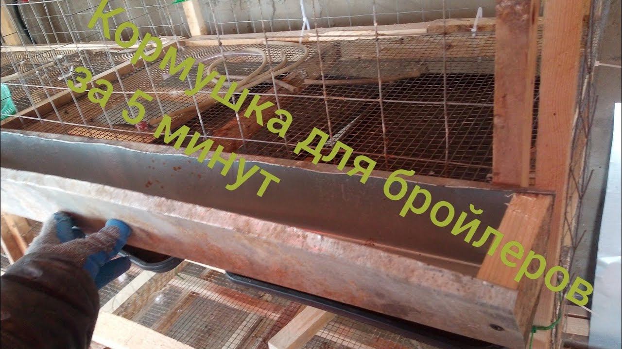 Кормушка для бройлеров за 5 минут.