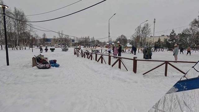 Тутаев Центральный парк зимой 2026 года