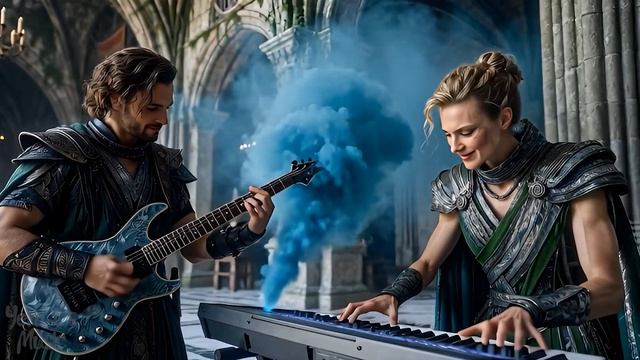 Танец титанов II — электронное пианино, гитара, барабаны и скрипка смотреть онлайн