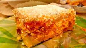 Манник на кефире с тыквой получается ярким, ароматным, нарядным и просто очень вкусным