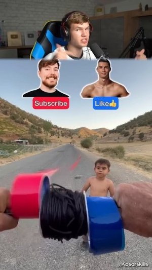 Мистер Бист Против Роналду! 😱⚽ Кто Победит!   #shorts #шортс #интересно #челлендж #прикол #мем