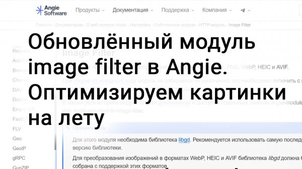 Обновлённый модуль image filter в Angie: оптимизируем картинки на лету