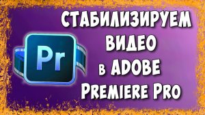 Как Стабилизировать Видео в Adobe Premiere Pro - Убираем Тряску за Пару Минут (Warp Stabilizer)