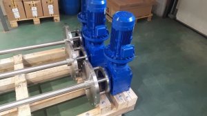 Верхнеприводная пропеллерная мешалка JUNIOR 350-220-150 для перемешивания флокулянтов