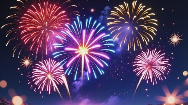 🎆 В небе — огненный салют! Краски, волшебство и праздник! ✨