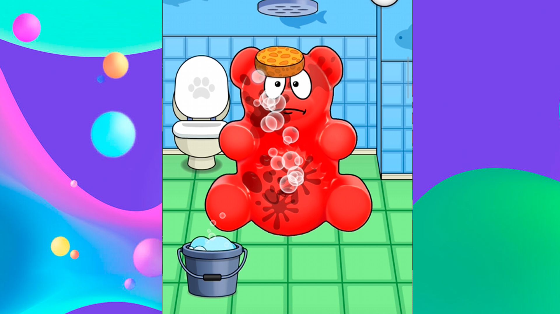 Желейный медведь Валера. Валера игра домашний питомец. Игра для детей