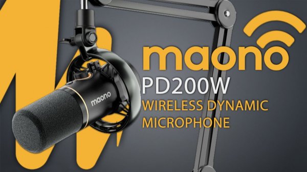 MAONO PD200W Hybrid Microphone — БЕСПРОВОДНОЙ/USB/XLR МИКРОФОН ДЛЯ ИГР, СТРИМОВ И ПОДКАСТОВ