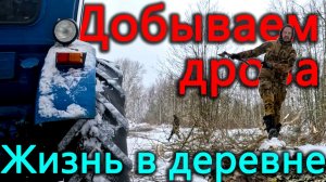 Ушли в лес заготавливать дрова. Реальная жизнь в деревне. Уборка снега руками и трактором.