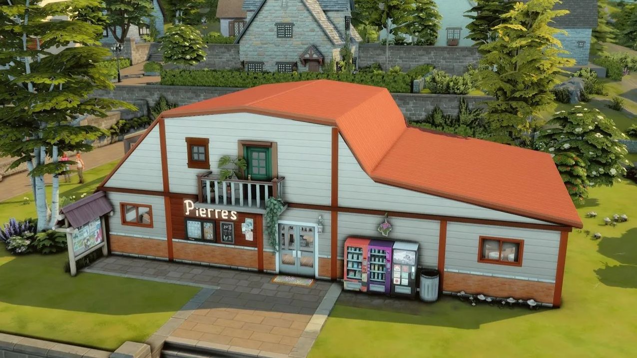 Магазин Пьера из Stardew Valley | Строительство The Sims 4 [CC]