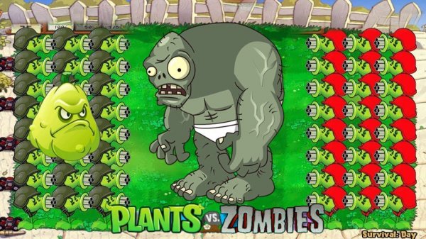 Зомби против растений! Plants vs Zombies ПвЗ PvZ Растения против Зомби
