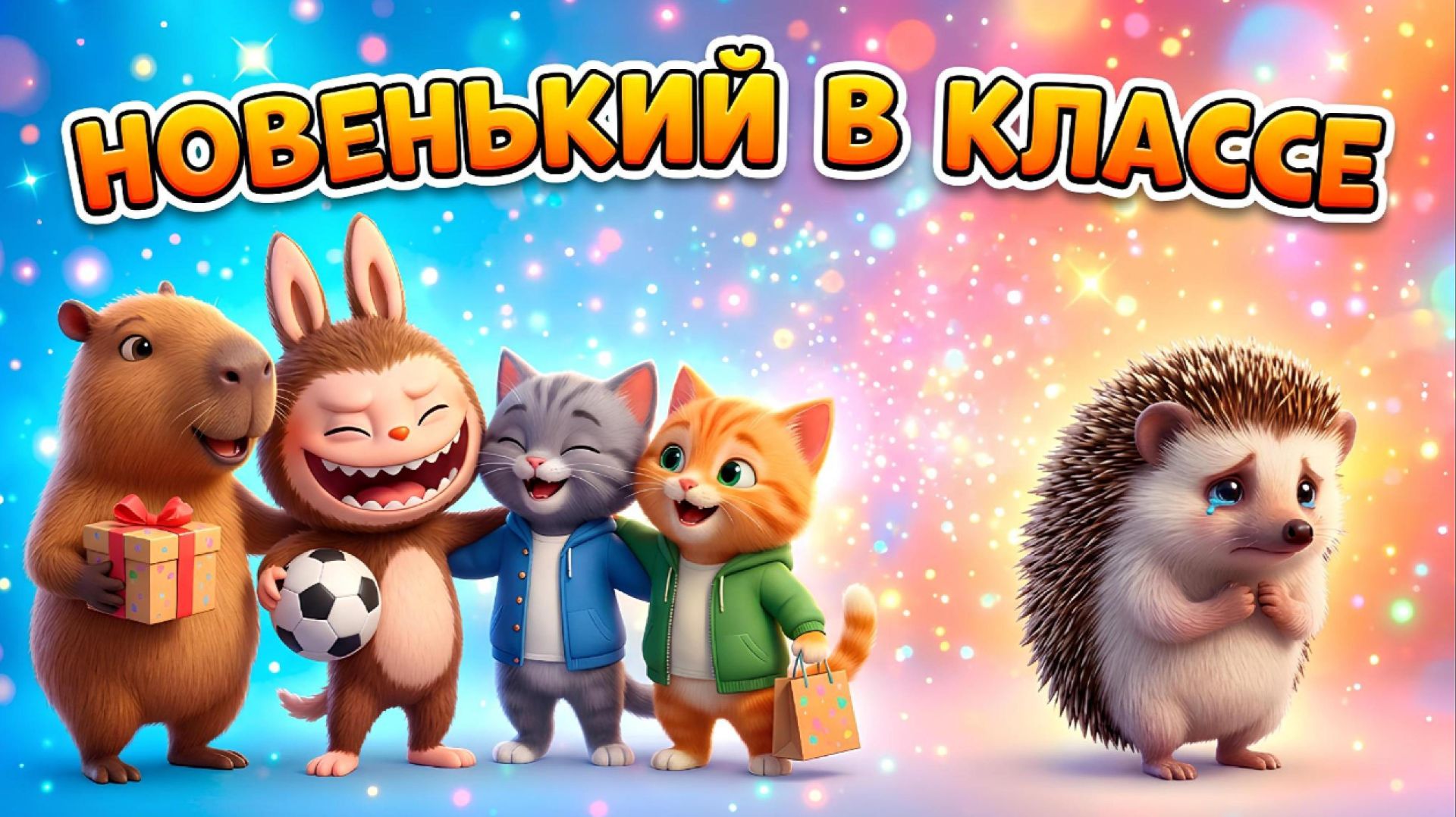 🎒 НОВЕНЬКИЙ В КЛАССЕ | ТРОГАТЕЛЬНЫЙ МУЛЬТИК ПРО ДРУЖБУ И ДОБРОТУ 🦔💛 смотреть онлайн