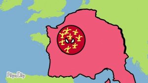 История Франции на карте