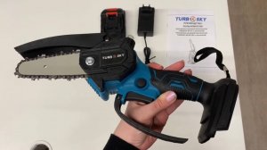 Электропила аккумуляторная ручная TURBOSKY MP-07 (с маслёнкой)