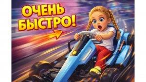 Беатрис впервые на гоночной машине