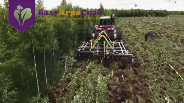 Борона БДТ сносит лес на корню за минуты! смотреть онлайн