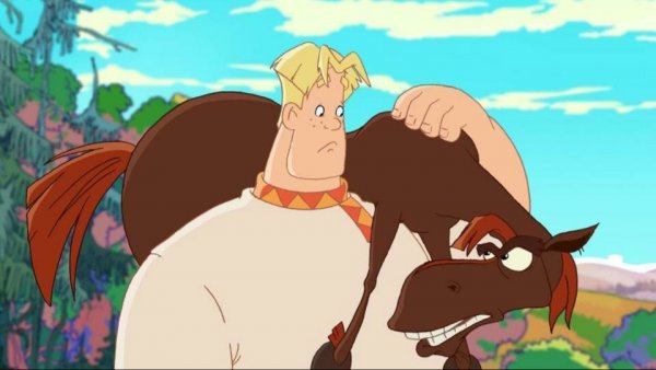 ТРИ БОГАТЫРЯ - АЛЁША ПОПОВИЧ И ТУГАРИН ЗМЕЙ