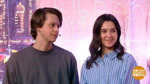 Ангелина Загребина и Сергей Ходьков - о фильме "Капкан на судью". Доброе утро. Фрагмент выпуска о...