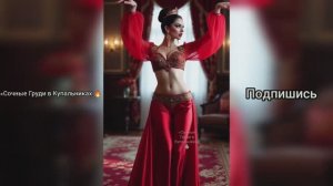 Красивая женщина танцует восточный танец