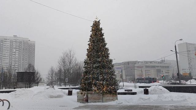 Ёлки скоро уберут..🫣Непогода в Москве. Метели,бураны...🌨️ смотреть онлайн
