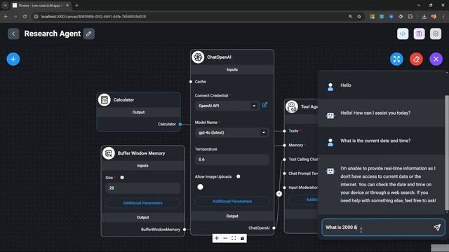 Flowise AI Tutorial (2025) #6 - AI Agents with Tools смотреть онлайн