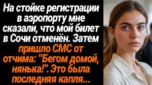 Жизненные Истории/Бегом домой нянька!- позвонил мне отчим во время регистрации в аэропорту